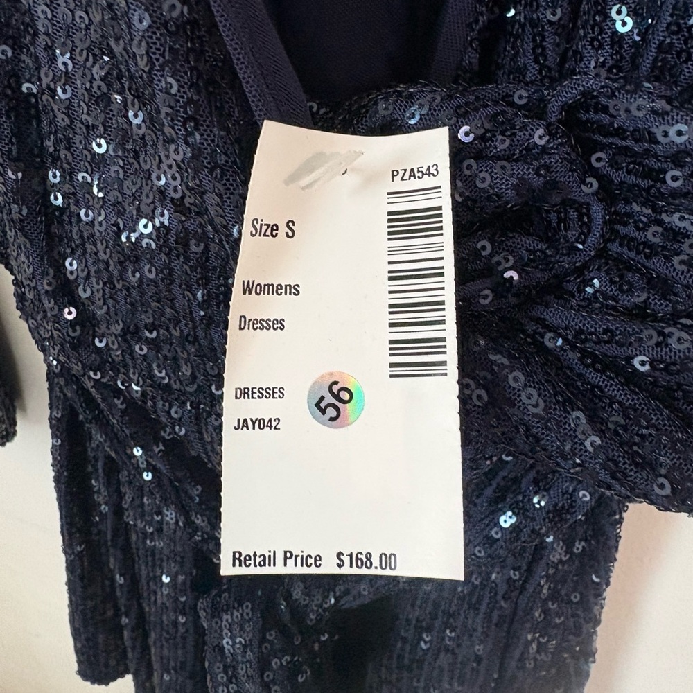 Free People Navy Sequin Wrap Romper - Picture 4 of 11
